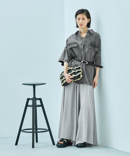 LAKOLE（ラコレ）の「ペーパーフリルショルダーバッグ / 286390（ショルダーバッグ・レディース・ベージュ系1/ブラック系9・FREE）」の20枚目の写真