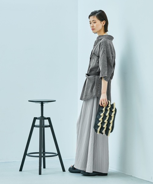 LAKOLE（ラコレ）の「ペーパーフリルショルダーバッグ / 286390（ショルダーバッグ・レディース・ベージュ系1/ブラック系9・FREE）」の21枚目の写真