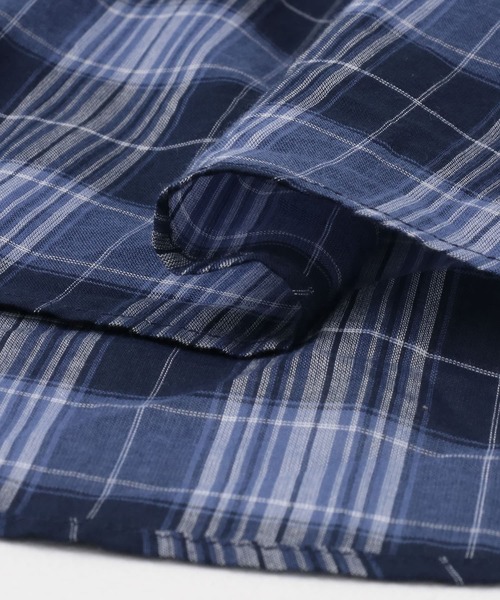 KBF(ケイビーエフ)の「シアーチェックBIGシャツ(シャツ/ブラウス・レディース・ブラック系その他/ブルー系その他/ピンク系その他・ONE)」の14枚目の写真