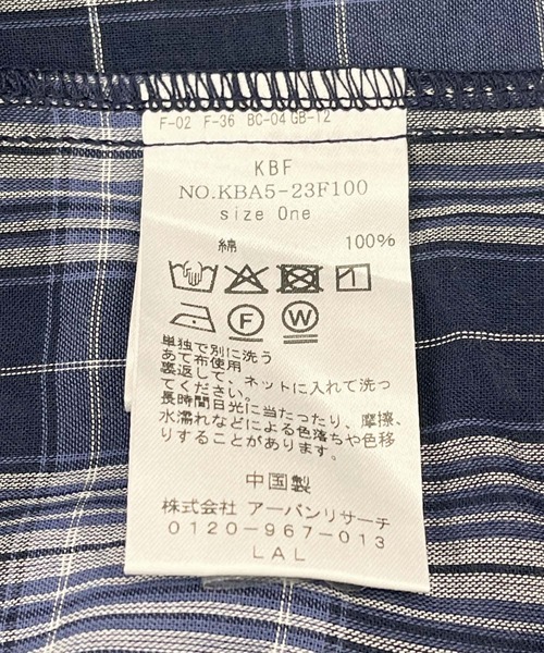 KBF(ケイビーエフ)の「シアーチェックBIGシャツ(シャツ/ブラウス・レディース・ブラック系その他/ブルー系その他/ピンク系その他・ONE)」の17枚目の写真