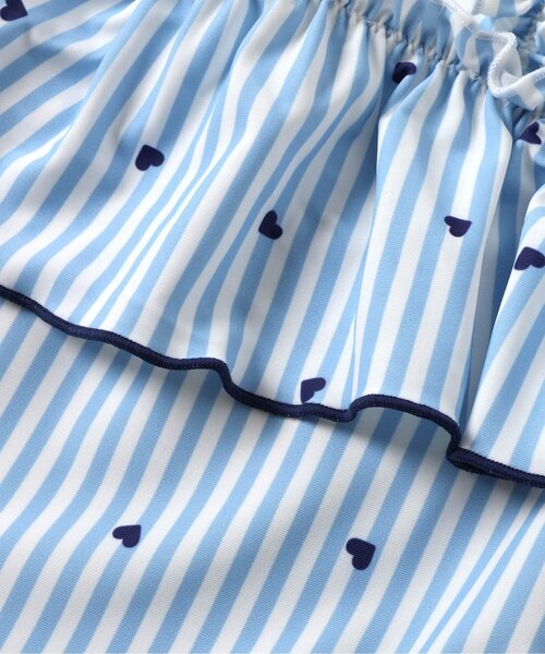 apres les cours（アプレレクール）の「【UVカット/ジュニア対応】さくらんぼ・ひまわり・ハート柄ワンピース水着（水着・キッズ・アイボリー/サックスブルー/ピンク・80/90/100/110/120/130/140）」の20枚目の写真