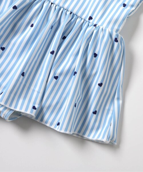 apres les cours（アプレレクール）の「【UVカット/ジュニア対応】さくらんぼ・ひまわり・ハート柄ワンピース水着（水着・キッズ・アイボリー/サックスブルー/ピンク・80/90/100/110/120/130/140）」の21枚目の写真