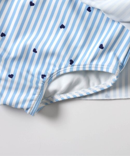 apres les cours（アプレレクール）の「【UVカット/ジュニア対応】さくらんぼ・ひまわり・ハート柄ワンピース水着（水着・キッズ・アイボリー/サックスブルー/ピンク・80/90/100/110/120/130/140）」の22枚目の写真