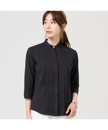 TOKYO SHIRTS | 【COFREX】 スタンド ビジューブラウス 七分袖 レディースデザインシャツ(シャツ/ブラウス)