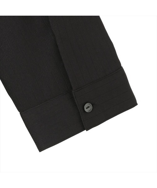 TOKYO SHIRTS（トウキョウシャツ）の「【COFREX】 スタンド ビジューブラウス 七分袖 レディースデザインシャツ（シャツ/ブラウス・レディース・ブラック・S/M/L/LL/XL）」の4枚目の写真