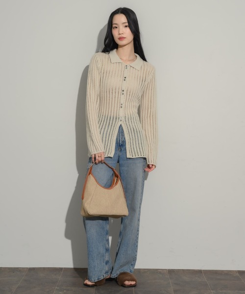 NEUNA（ヌナ）の「バイカラー2wayバッグ（ハンドバッグ・レディース・ブルー/ベージュ・FREE）」の13枚目の写真