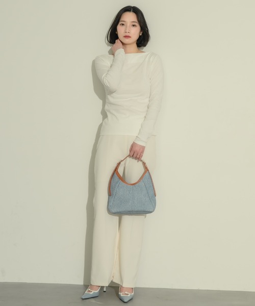 NEUNA（ヌナ）の「バイカラー2wayバッグ（ハンドバッグ・レディース・ブルー/ベージュ・FREE）」の3枚目の写真