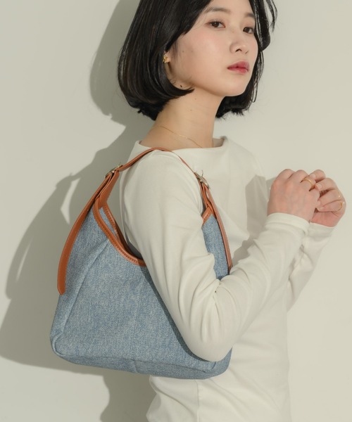 NEUNA（ヌナ）の「バイカラー2wayバッグ（ハンドバッグ・レディース・ブルー/ベージュ・FREE）」の21枚目の写真