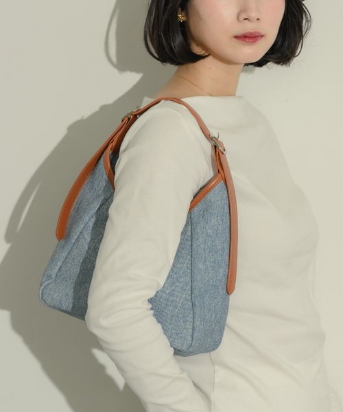 NEUNA（ヌナ）の「バイカラー2wayバッグ（ハンドバッグ・レディース・ブルー/ベージュ・FREE）」の22枚目の写真