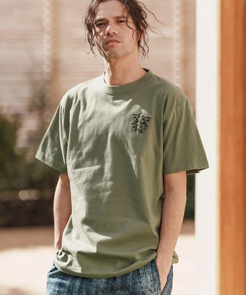 CAMBIO(カンビオ)の「mt9559-プリントT_Sensation Tシャツ(Tシャツ/カットソー・メンズ・ホワイト/サンドベージュ/ライトオリーブ・S/M/L/XL)」の4枚目の写真
