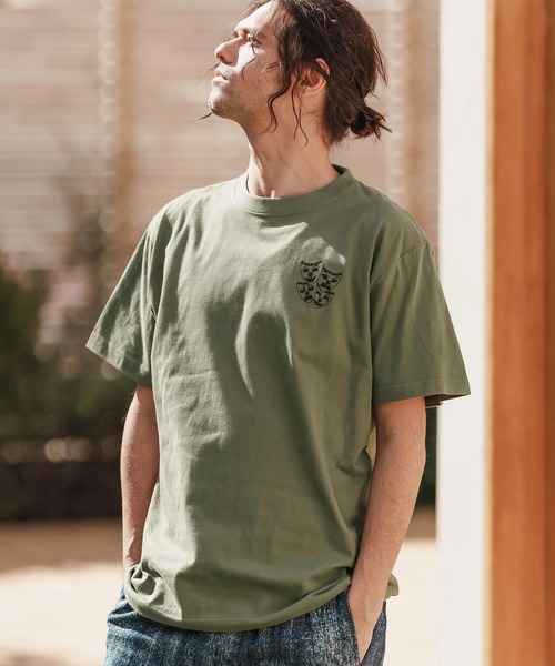 CAMBIO(カンビオ)の「mt9559-プリントT_Sensation Tシャツ(Tシャツ/カットソー・メンズ・ホワイト/サンドベージュ/ライトオリーブ・S/M/L/XL)」の5枚目の写真