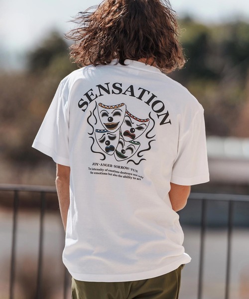 CAMBIO(カンビオ)の「mt9559-プリントT_Sensation Tシャツ(Tシャツ/カットソー・メンズ・ホワイト/サンドベージュ/ライトオリーブ・S/M/L/XL)」の11枚目の写真