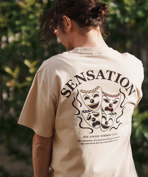 CAMBIO(カンビオ)の「mt9559-プリントT_Sensation Tシャツ(Tシャツ/カットソー・メンズ・ホワイト/サンドベージュ/ライトオリーブ・S/M/L/XL)」の15枚目の写真