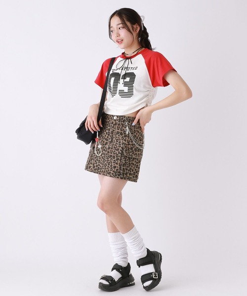 repipi armario(レピピ アルマリオ)の「カーゴミニスカート(スカート・キッズ・ブラック系その他/ブルー系その他/レオパード・LARGE/MEDIUM/SMALL)」の7枚目の写真