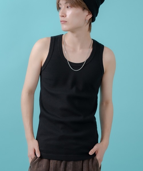 SIDEWAY STANCE(サイドウェイスタンス)の「【SIDEWAY STANCE】ワッフル タンクトップ(タンクトップ・メンズ・ホワイト/ブラック/杢グレー・SMALL/MEDIUM/LARGE/X-LARGE)」の1枚目の写真