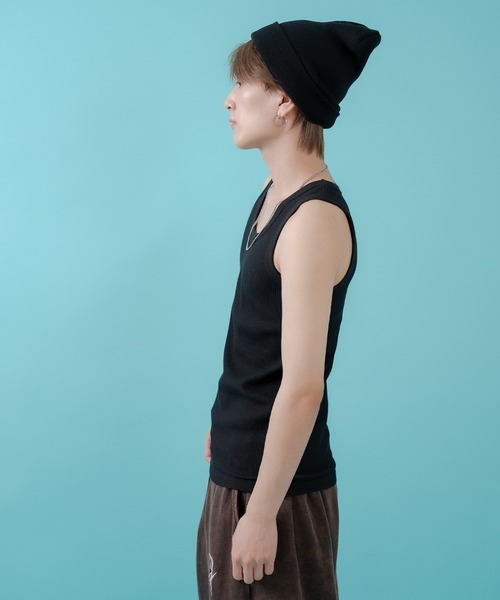 SIDEWAY STANCE(サイドウェイスタンス)の「【SIDEWAY STANCE】ワッフル タンクトップ(タンクトップ・メンズ・ホワイト/ブラック/杢グレー・SMALL/MEDIUM/LARGE/X-LARGE)」の7枚目の写真