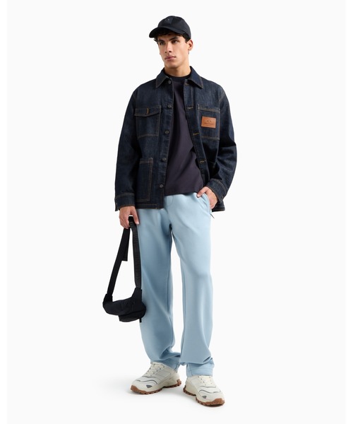 ARMANI EXCHANGE（アルマーニエクスチェンジ）の「【A|X アルマーニ エクスチェンジ】ロールアップスリーブ×AXロゴ 半袖クルーネックトップス（Tシャツ/カットソー・メンズ・ホワイト/ダークネイビー・LARGE/MEDIUM/SMALL/X-LARGE/XX-LARGE/X-SMALL）」の4枚目の写真