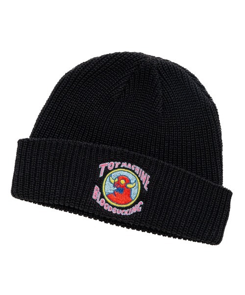 TOY MACHINE(トイ マシーン)の「TM TALLY HO BEANIE(ニットキャップ/ビーニー・メンズ・ブラック・FREE)」の1枚目の写真