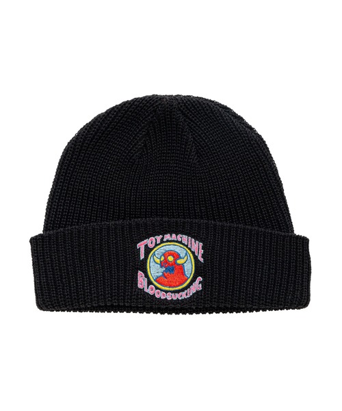 TOY MACHINE(トイ マシーン)の「TM TALLY HO BEANIE(ニットキャップ/ビーニー・メンズ・ブラック・FREE)」の3枚目の写真