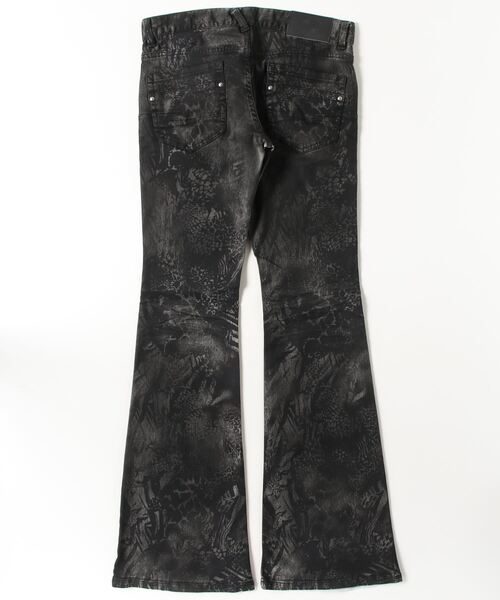 TORNADO MART（トルネードマート）の「ｱﾆﾏﾙｲﾝｸｼﾞｪｯﾄﾍﾞﾙﾎﾞﾄﾑ（デニムパンツ・メンズ・ブラック/グレー・S/LL/L/M）」の3枚目の写真