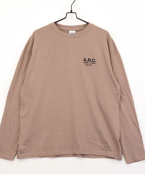 Burner(バーナー)の「【GROOVY STORE】ワイドシルエット刺繍ロングスリーブTシャツ(Tシャツ/カットソー・メンズ・ブラック系その他2/ホワイト系その他2/ブラック系その他3/ダークグリーン/ブルー/ホワイト/ホワイト系その他3/ライトブラック/ブラウン/スミクロ/モカ・M/L/LL)」の9枚目の写真