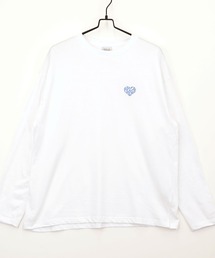 【GROOVY STORE】ワイドシルエット刺繍ロングスリーブTシャツ