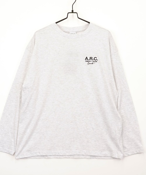 Burner(バーナー)の「【GROOVY STORE】ワイドシルエット刺繍ロングスリーブTシャツ(Tシャツ/カットソー・メンズ・ブラック系その他2/ホワイト系その他2/ブラック系その他3/ダークグリーン/ブルー/ホワイト/ホワイト系その他3/ライトブラック/ブラウン/スミクロ/モカ・M/L/LL)」の3枚目の写真