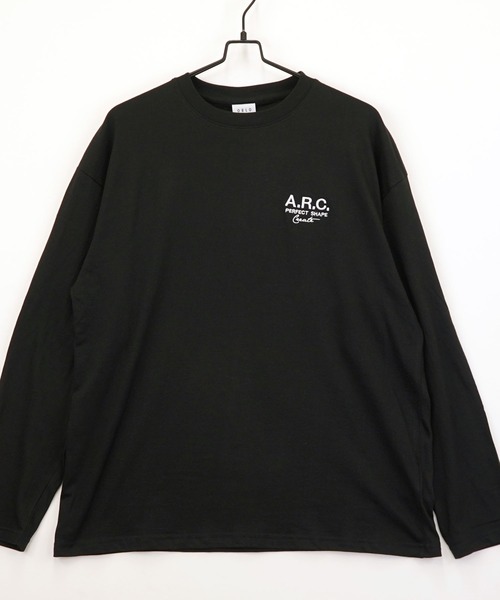 Burner(バーナー)の「【GROOVY STORE】ワイドシルエット刺繍ロングスリーブTシャツ(Tシャツ/カットソー・メンズ・ブラック系その他2/ホワイト系その他2/ブラック系その他3/ダークグリーン/ブルー/ホワイト/ホワイト系その他3/ライトブラック/ブラウン/スミクロ/モカ・M/L/LL)」の7枚目の写真