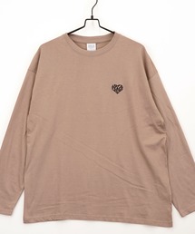 【GROOVY STORE】ワイドシルエット刺繍ロングスリーブTシャツ