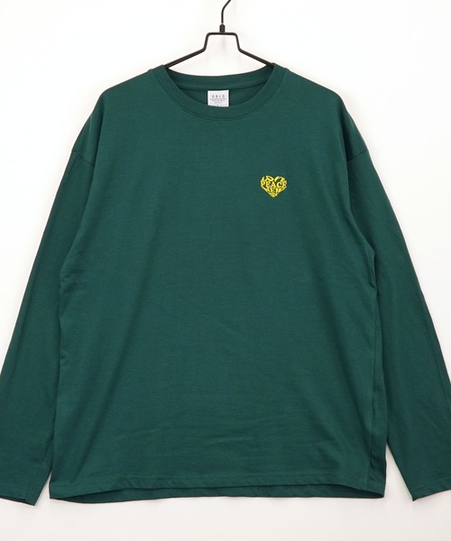 Burner(バーナー)の「【GROOVY STORE】ワイドシルエット刺繍ロングスリーブTシャツ(Tシャツ/カットソー・メンズ・ブラック系その他2/ホワイト系その他2/ブラック系その他3/ダークグリーン/ブルー/ホワイト/ホワイト系その他3/ライトブラック/ブラウン/スミクロ/モカ・M/L/LL)」の11枚目の写真