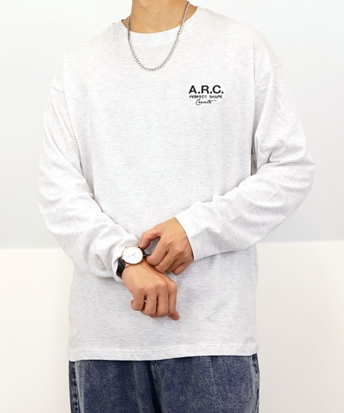 Burner(バーナー)の「【GROOVY STORE】ワイドシルエット刺繍ロングスリーブTシャツ(Tシャツ/カットソー・メンズ・ブラック系その他2/ホワイト系その他2/ブラック系その他3/ダークグリーン/ブルー/ホワイト/ホワイト系その他3/ライトブラック/ブラウン/スミクロ/モカ・M/L/LL)」の15枚目の写真