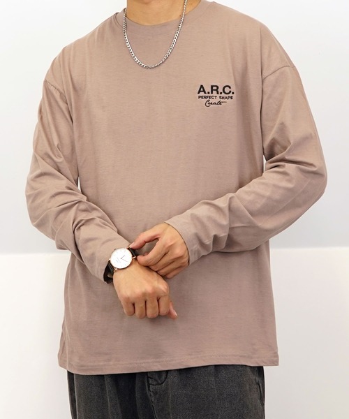 Burner(バーナー)の「【GROOVY STORE】ワイドシルエット刺繍ロングスリーブTシャツ(Tシャツ/カットソー・メンズ・ブラック系その他2/ホワイト系その他2/ブラック系その他3/ダークグリーン/ブルー/ホワイト/ホワイト系その他3/ライトブラック/ブラウン/スミクロ/モカ・M/L/LL)」の19枚目の写真