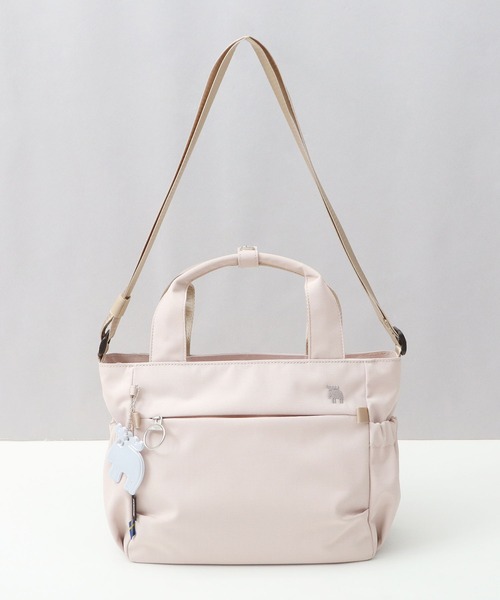 moz(モズ)の「軽量 撥水 ポリエステル 2WAY ショルダー ハンドトートバッグ B5サイズ対応(トートバッグ・レディース・ブラック/ブルー/オフホワイト・FREE)」の2枚目の写真