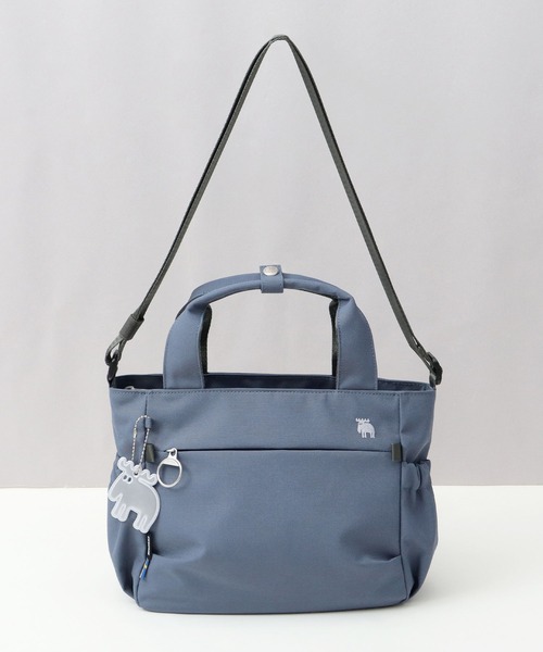 moz(モズ)の「軽量 撥水 ポリエステル 2WAY ショルダー ハンドトートバッグ B5サイズ対応(トートバッグ・レディース・ブラック/ブルー/オフホワイト・FREE)」の3枚目の写真
