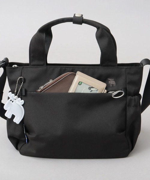moz(モズ)の「軽量 撥水 ポリエステル 2WAY ショルダー ハンドトートバッグ B5サイズ対応(トートバッグ・レディース・ブラック/ブルー/オフホワイト・FREE)」の8枚目の写真