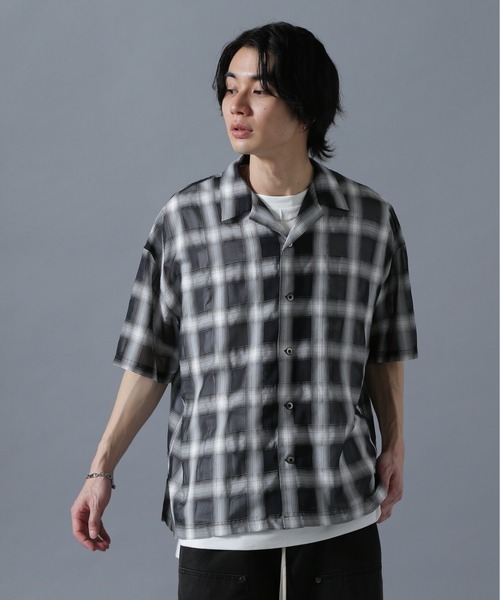 DANKE SCHON(ダンケシェーン)の「DankeSchon/ダンケシェーン/SIZZLE CHECK S/S SHIRTS(シャツ/ブラウス・メンズ・ブルー/ブラック・F)」の3枚目の写真