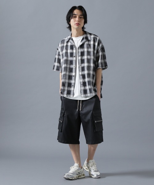DANKE SCHON(ダンケシェーン)の「DankeSchon/ダンケシェーン/SIZZLE CHECK S/S SHIRTS(シャツ/ブラウス・メンズ・ブルー/ブラック・F)」の5枚目の写真
