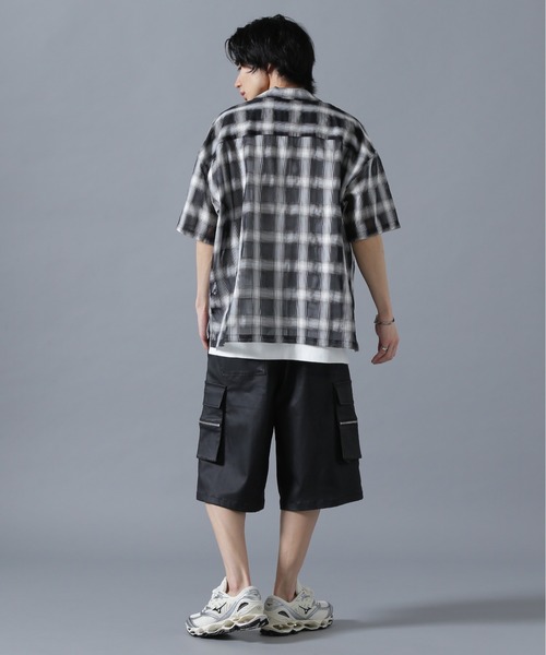 DANKE SCHON(ダンケシェーン)の「DankeSchon/ダンケシェーン/SIZZLE CHECK S/S SHIRTS(シャツ/ブラウス・メンズ・ブルー/ブラック・F)」の6枚目の写真