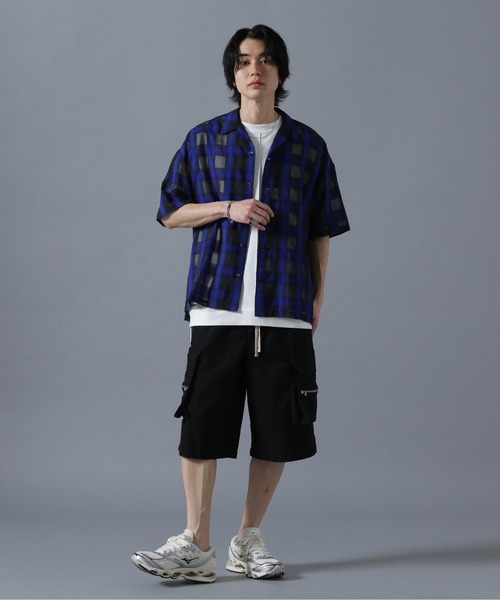 DANKE SCHON(ダンケシェーン)の「DankeSchon/ダンケシェーン/SIZZLE CHECK S/S SHIRTS(シャツ/ブラウス・メンズ・ブルー/ブラック・F)」の9枚目の写真