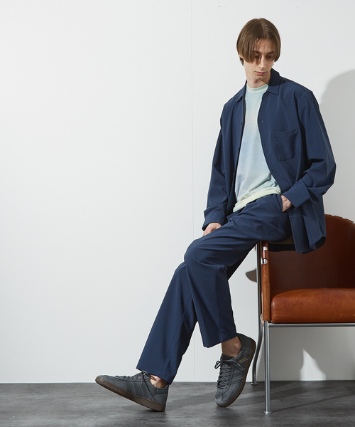 ABAHOUSE(アバハウス)の「【セットアップ対応】Vネック スキッパー シャツ / イージーケア / ストレッチ(シャツ/ブラウス・メンズ・ベージュ/ネイビー/ブラック・44/46/48)」の16枚目の写真