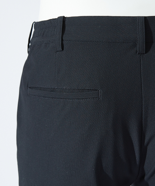 DESIGNWORKS（デザインワークス）の「【セットアップ対応】フェザートリコット メッシュ パンツ / ウォッシャブル / ストレッチ（スラックス・メンズ・ストライプ/ライトグレー/ダークネイビー・44/46/48/50/52）」の6枚目の写真