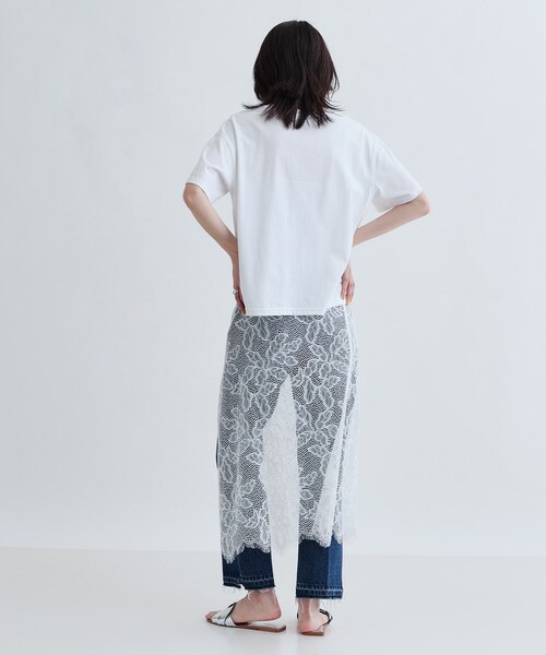 GALLEST（ギャレスト）の「レースチュールオーバースカート（スカート・レディース・ブラック/ホワイト・38）」の13枚目の写真