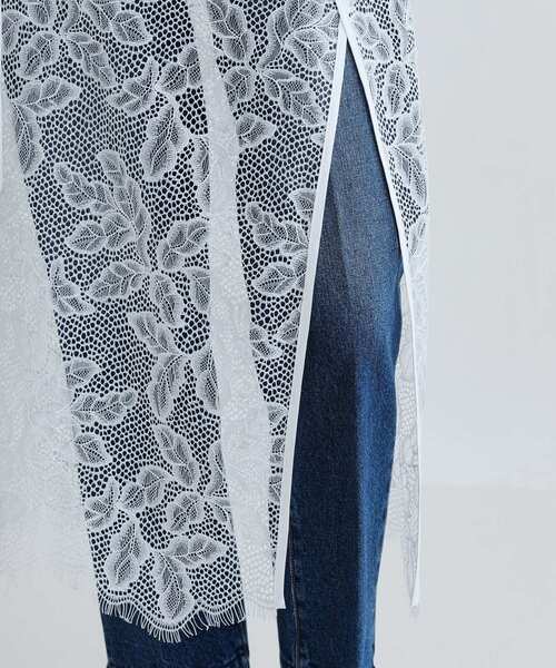 GALLEST（ギャレスト）の「レースチュールオーバースカート（スカート・レディース・ブラック/ホワイト・38）」の9枚目の写真