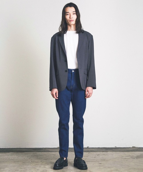 Magine（マージン）の「スリムテーパードデニム（デニムパンツ・メンズ・ブラック/ワンウォッシュ・マルチサイズ）」の16枚目の写真