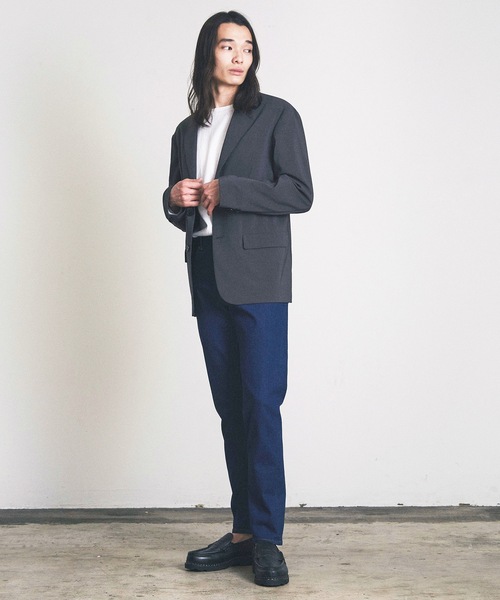 Magine（マージン）の「スリムテーパードデニム（デニムパンツ・メンズ・ブラック/ワンウォッシュ・マルチサイズ）」の17枚目の写真