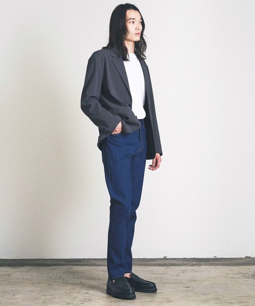 Magine（マージン）の「スリムテーパードデニム（デニムパンツ・メンズ・ブラック/ワンウォッシュ・マルチサイズ）」の19枚目の写真