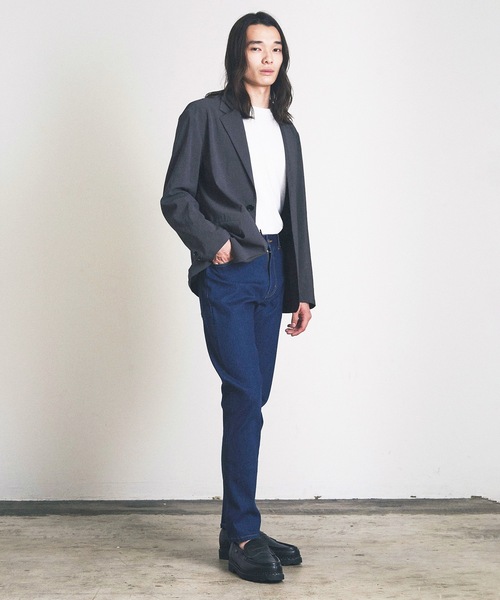 Magine（マージン）の「スリムテーパードデニム（デニムパンツ・メンズ・ブラック/ワンウォッシュ・マルチサイズ）」の20枚目の写真