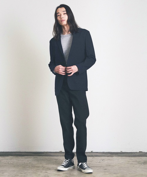 Magine（マージン）の「スリムテーパードデニム（デニムパンツ・メンズ・ブラック/ワンウォッシュ・マルチサイズ）」の13枚目の写真