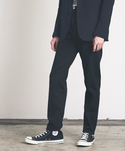 Magine（マージン）の「スリムテーパードデニム（デニムパンツ・メンズ・ブラック/ワンウォッシュ・マルチサイズ）」の5枚目の写真