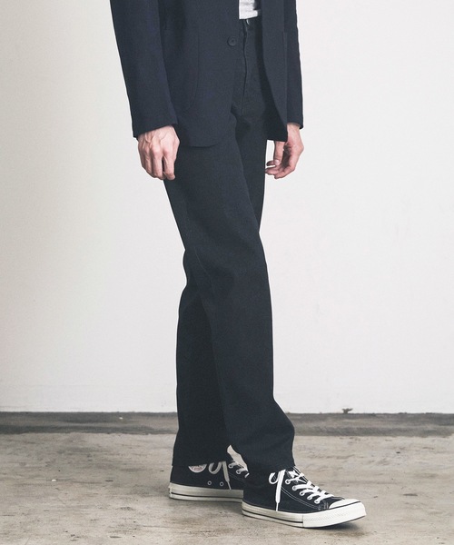 Magine（マージン）の「スリムテーパードデニム（デニムパンツ・メンズ・ブラック/ワンウォッシュ・マルチサイズ）」の6枚目の写真